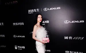刘丁菡裹胸礼服性感活动照图片_7