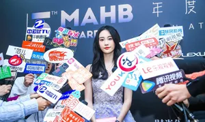 刘丁菡紫色礼服性感活动照图片_6