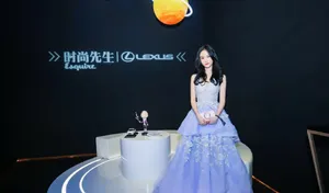 刘丁菡紫色礼服性感活动照图片_10