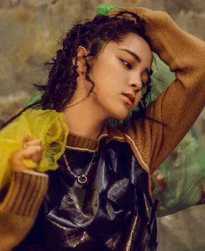 欧阳娜娜脏辫造型大片写真图片