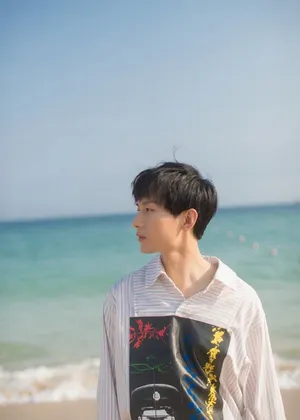 成毅清爽夏日海边写真图片_3