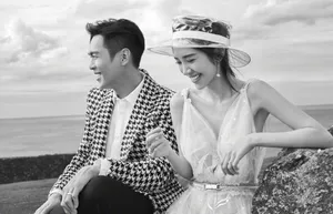 张若昀唐艺昕甜蜜婚纱写真图片_5