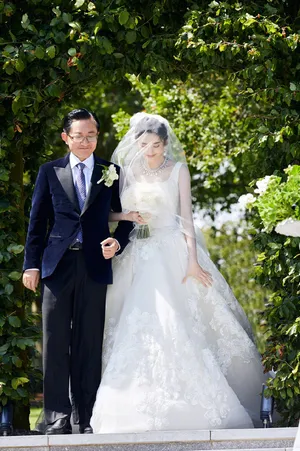 张若昀唐艺昕唯美浪漫婚礼图片