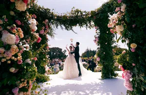 张若昀唐艺昕唯美浪漫婚礼图片_4