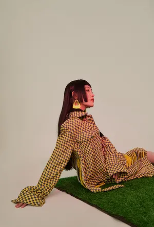 祝绪丹甜美复古风写真图片_3
