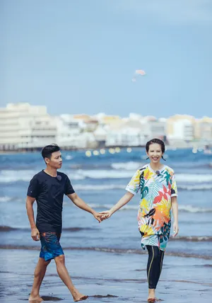 张晋蔡少芬综艺旅拍照图片_4
