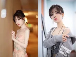 冯提莫清纯自拍照图片