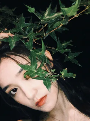 蒋依依夜晚自拍照图片