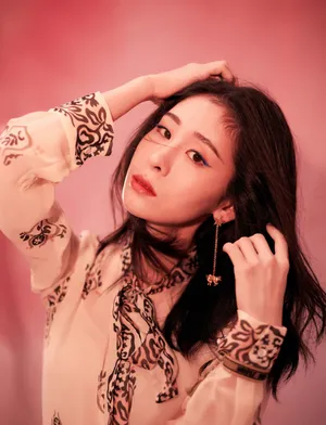 张碧晨粉色甜蜜写真图片_5