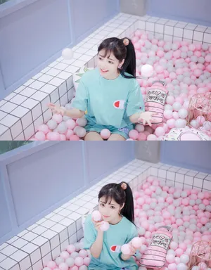石雪婧清新甜美写真_1