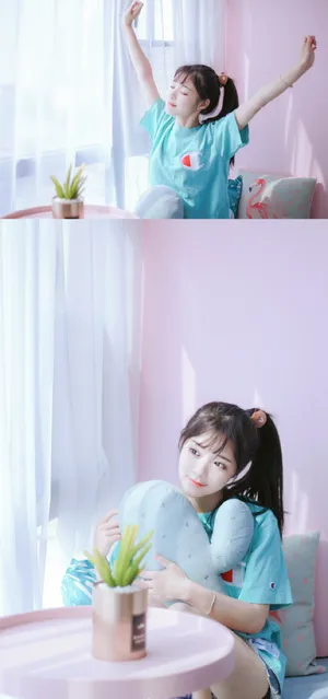 石雪婧清新甜美写真_2