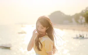 石雪婧甜美旅拍图片_1
