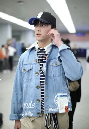 盐系少年吴磊机场街拍图片_2
