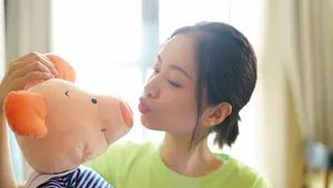 李春嫒可爱俏皮自拍照图片_2