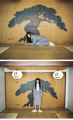林允日系复古风写真图片_4