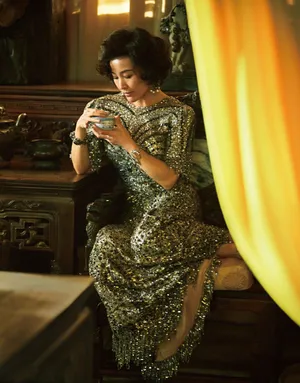 陈冲邬君梅唯美复古风写真图片_4