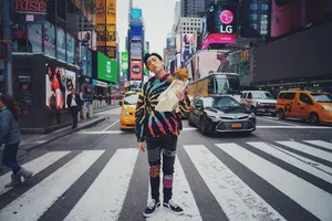 王子异纽约时尚街拍写真图片_6