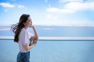 angelababy清新唯美海上写真图片_7