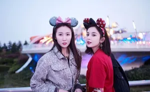 古力娜扎迪士尼唯美旅拍照图片_6