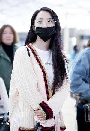 孟美岐文艺优雅机场街拍图片_8