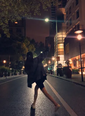 哈尼克孜清新俏皮自拍图片
