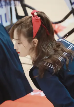 黄婷婷运动会甜美图片