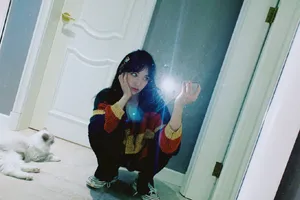 程潇清新俏皮自拍图片