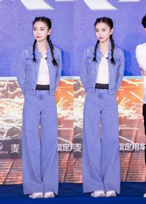angelababy《奔跑吧》发布会活力俏皮图片_6