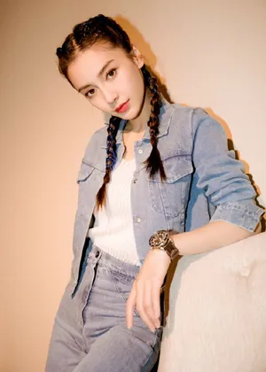 angelababy麻花辫甜酷时尚写真图片_4