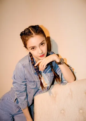 angelababy麻花辫甜酷时尚写真图片_5