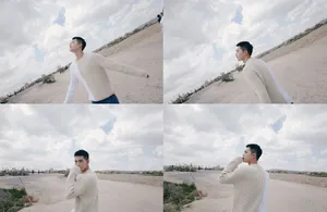 杨洋清爽短发随性写真图片_4