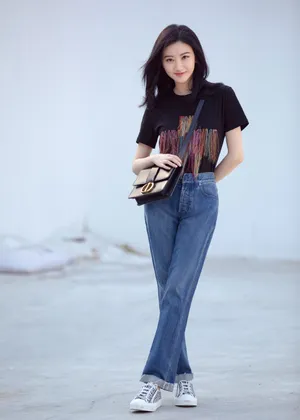 景甜时尚酷美写真图片_4