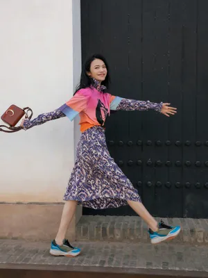 姚晨干练时尚街拍写真图片_8