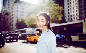 田海蓉甜美性感街拍图片