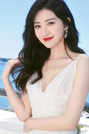 景甜白色纱裙仙气写真图片_5
