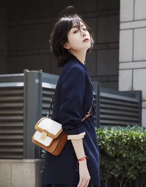 李溪芮性感时尚街拍图片