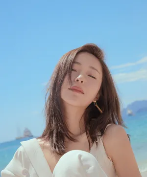 江一燕夏日清新海边写真图片_2