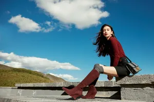 angelababy卷发性感写真图片_4
