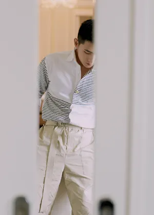 杨洋简洁清爽短发写真图片