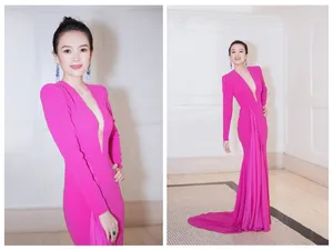 章子怡《哥斯拉2:怪兽之王》首映礼性感写真图片_5