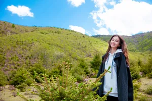 angelababy清新休闲写真图片_2