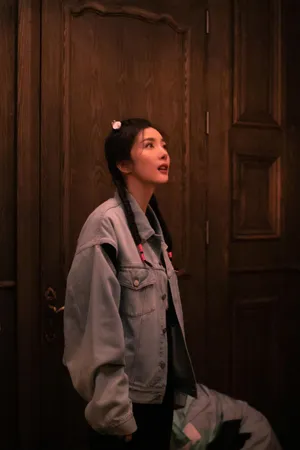 杨幂双麻花辫少女风甜美图片_6
