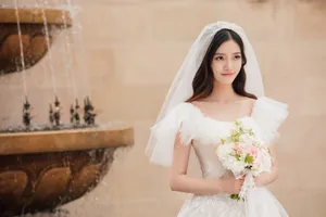 林允婚纱仙气写真图片_6