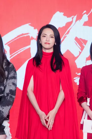 姚晨红裙明艳写真图片_3