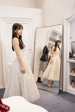 angelababy白纱礼服性感剧照图片_4
