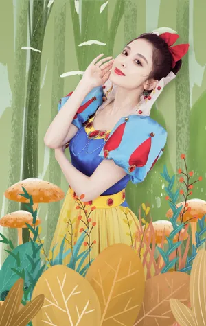 古力娜扎白雪公主装扮图片_1