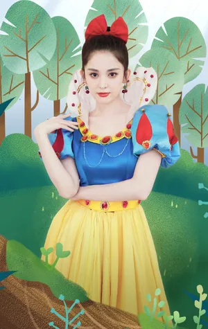 古力娜扎白雪公主装扮图片_2