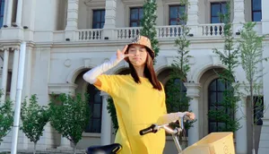 宁心清新甜美街拍图片