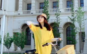 宁心清新甜美街拍图片_5
