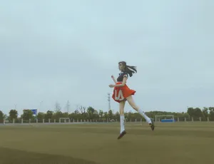 张天爱小清新球场写真图片_3